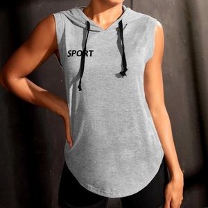 SHEIN women’s Large Asymmetrical Drawstring Hoodie Tee